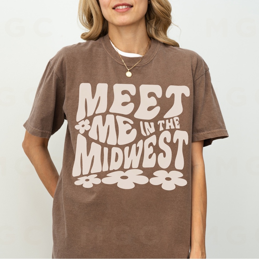 Comfort Colors Meet Me in the Midwest Shirt